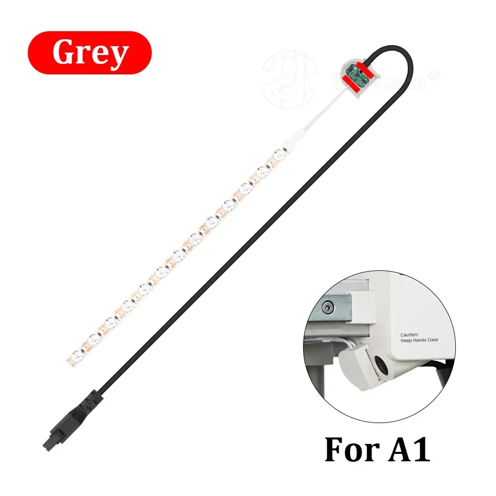 Color: Red - For A1/A1 Mini LED Light New upgrade Induction control 6500K High Brightness Lighting Heat-Resistant Durability 3D printer