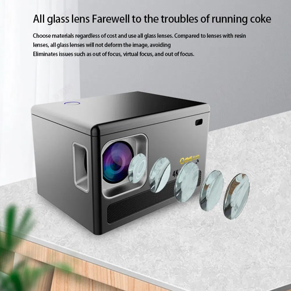 E450 4K HD Projector WIFI 6.0 Smartphone Same Screen Projector Dual Band WIFI Bluetooth Projector Auto Focus Home Projector EU Plug