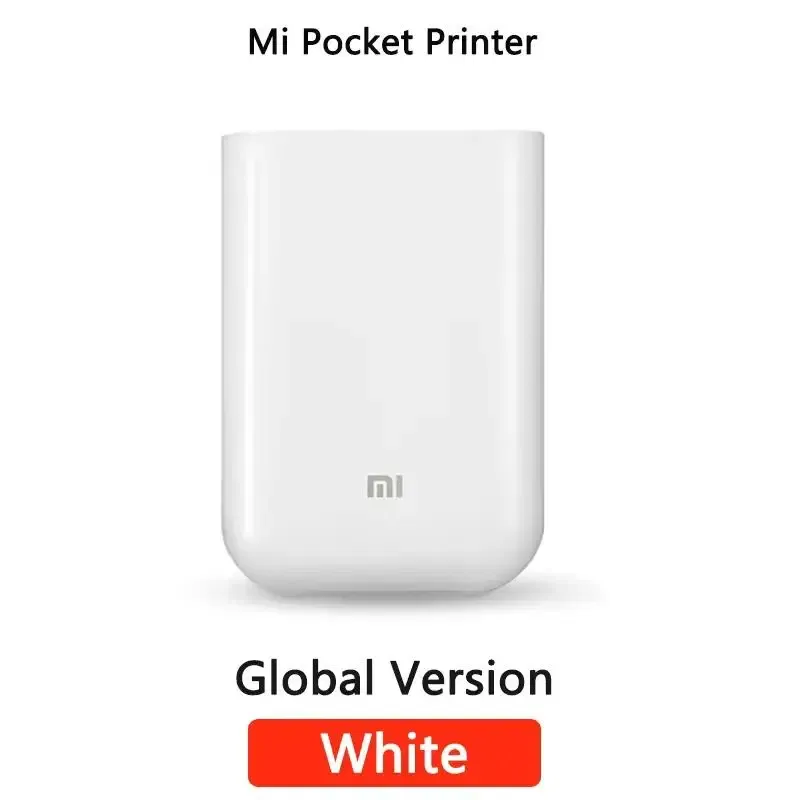 color: GRAY, Ships From: CHINA - Top Global Version Portable Pocket Photo Printer 300dpi Bluetooth-compatible DIY Share Smart Mobile Mini AR Printer