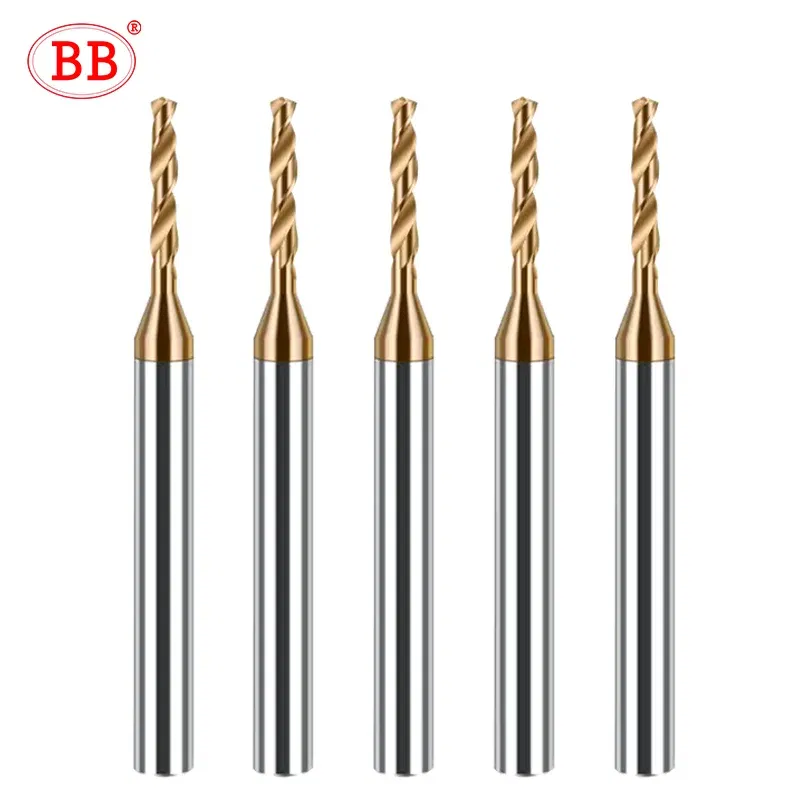 Hole Diameter: 13.5mm - BB 2.03-3.75mm Micro Drill Mini Coated Solid Carbide Bit Metal Iron Steel Hole Drilling 3xD Cutting Length D=4mm CNC Tool 1pcs