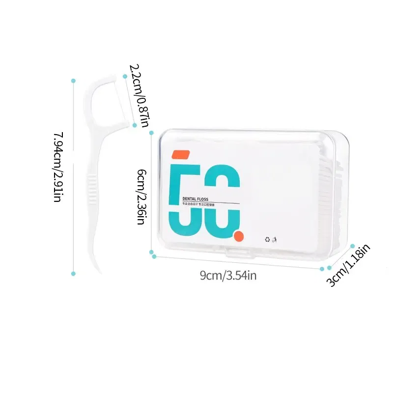 Color: Ivory - 150pcs Dental Floss Plastic Toothpicks-Disposable Cleaning between Teeth-Separate Box-Oral Care