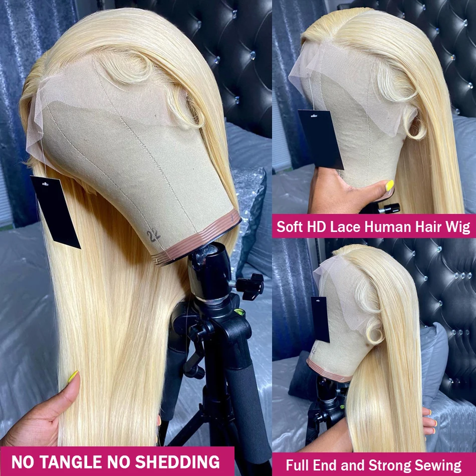Color: #144, Ships From: CHINA, Stretched Length: 34inches, Density: 180% - 613 Blonde Lace Front Wig Human Hair 13X6 Hd Lace Frontal Wig Straight Lace Front Wigs Human Hair 13X4 Lace Front Human Hair Wig