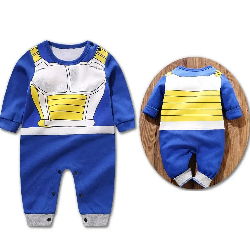Color: SKY BLUE, Kid Size: 24M - Anime Clothes Baby? Vegeta? Rompers Newborn? Kuririn? Roshi Training Outfit Infant Kids Halloween Cartoon Cosplay Costume Jumpsuit