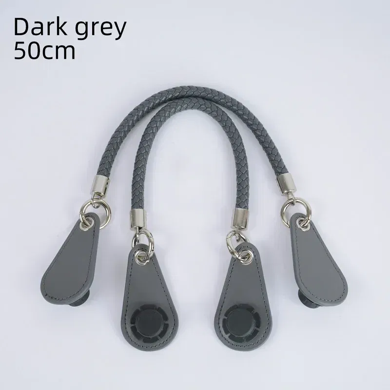 Color: Brown, Ships From: CHINA - 2025 Obag PU Woven braided leather Rope Handles strap belt for O Bag accessoires Tote Bag  Women's Bag Accessories