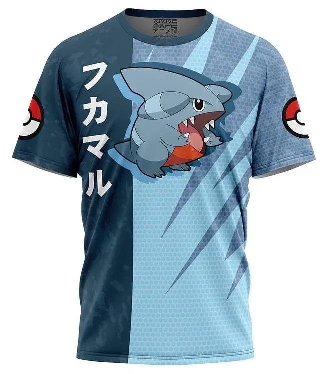 Color: black, Size: One Size - ?€Miniso) Pokemon Men's Casual Wear T Shirts Cartoon Children Round Neck Short Sleeves Summer Clothing Pikachu Cartoon Print Tops