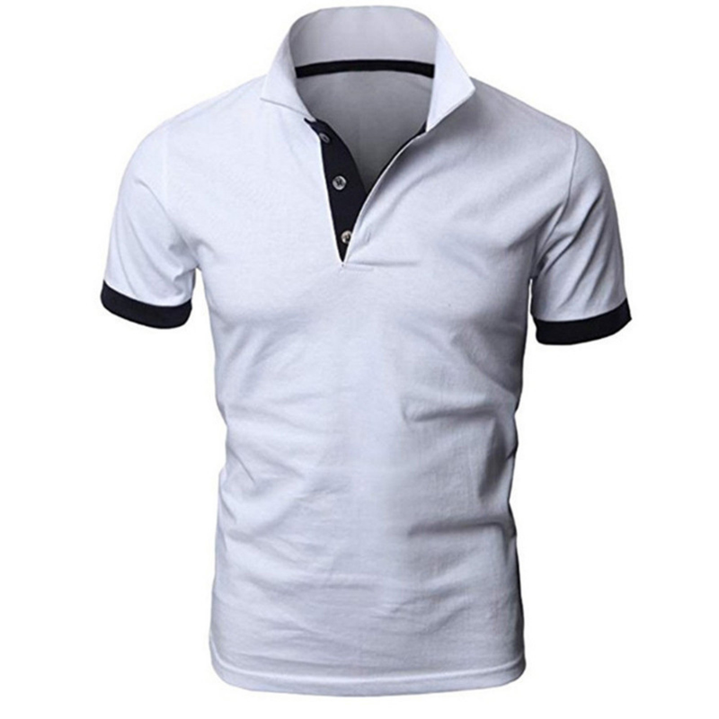 Color: Dark Grey, Size: XXXL - Men's Short Sleeve Polo Shirts Casual Slim Fit Basic Designed Shirts Quick-drying Anti-wrinkle Tops