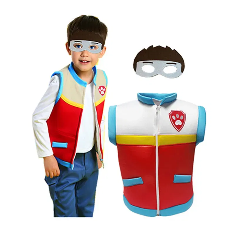 Color: MistyRose, Height: 11cm-30cm, Ships From: CHINA - Carnival Ryder Captain Cosplay Costumes Paw Patrol Birthday Party Dress Role-Playing Costume for Children Gifts