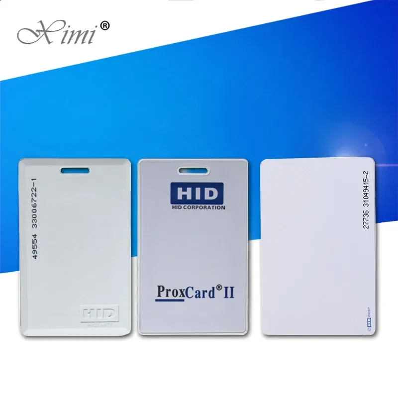 Color: Khaki - 26/37bit 125khz H-ID card Prox Clamshell 1326  Card RFID Rewritable Proximity Thick Writable Rewrite Access control rfid Card