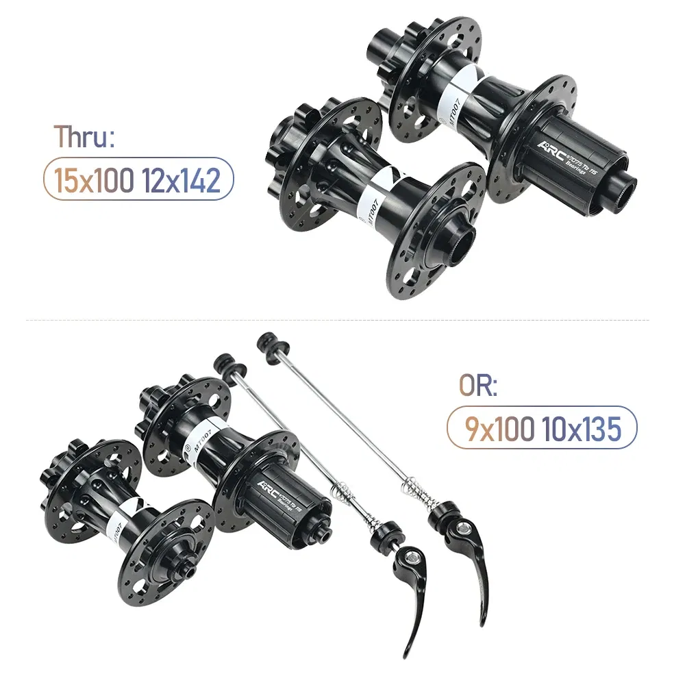 Color: Burgundy - ARC 32H Hub Mountain Bike Wheel Hub, Aluminum Alloy Front 9x100, 15x100, Rear 10x135, 12x142 Wheel Rim Hub, 4 Pawls, HG K7 12V