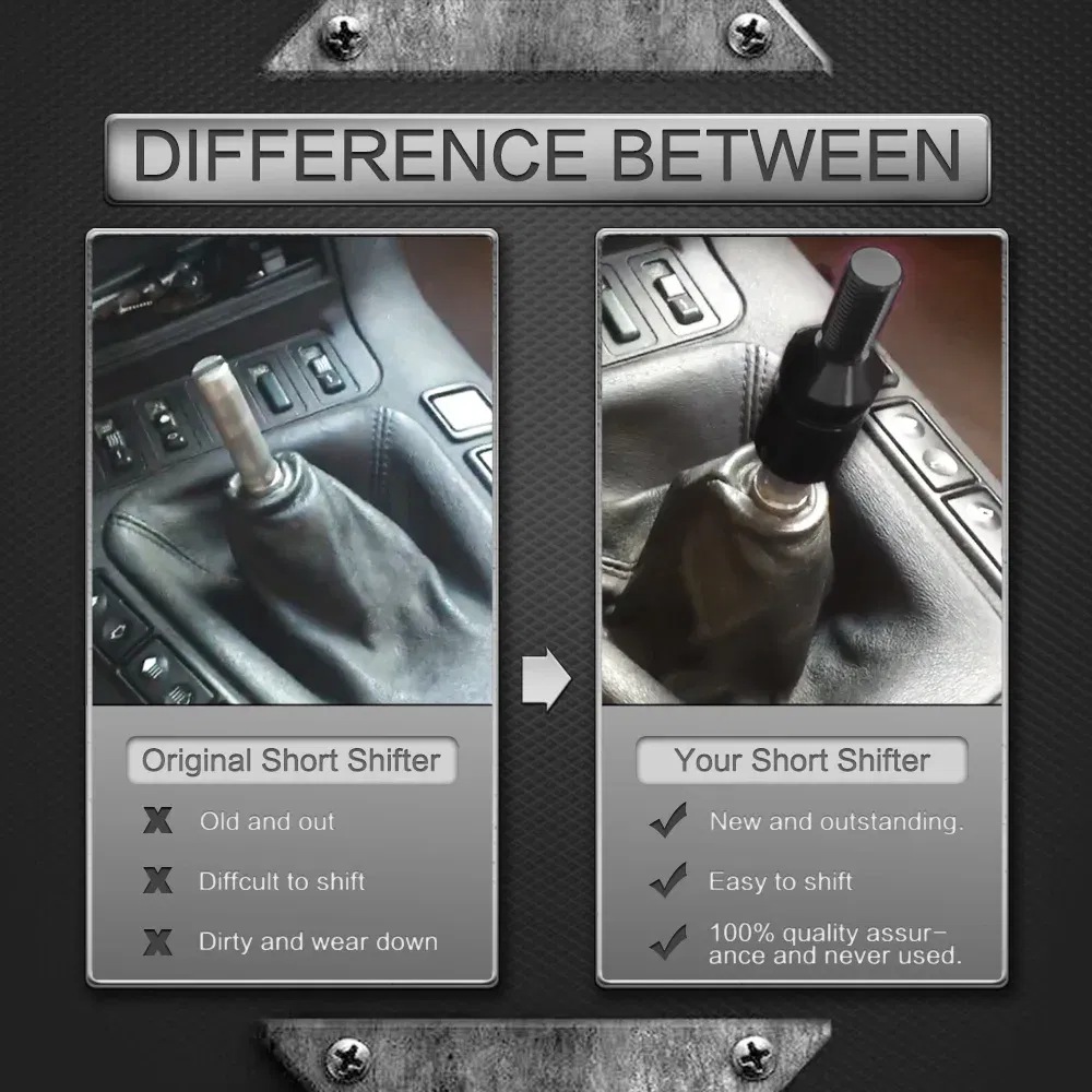 Color Name: WHITE - M12x1.25mm /M10x1.5mm Universal Aluminum Gear Shift Knob Shifter Adapter For Non Threaded Shifters For BMW Mini 4 Colors