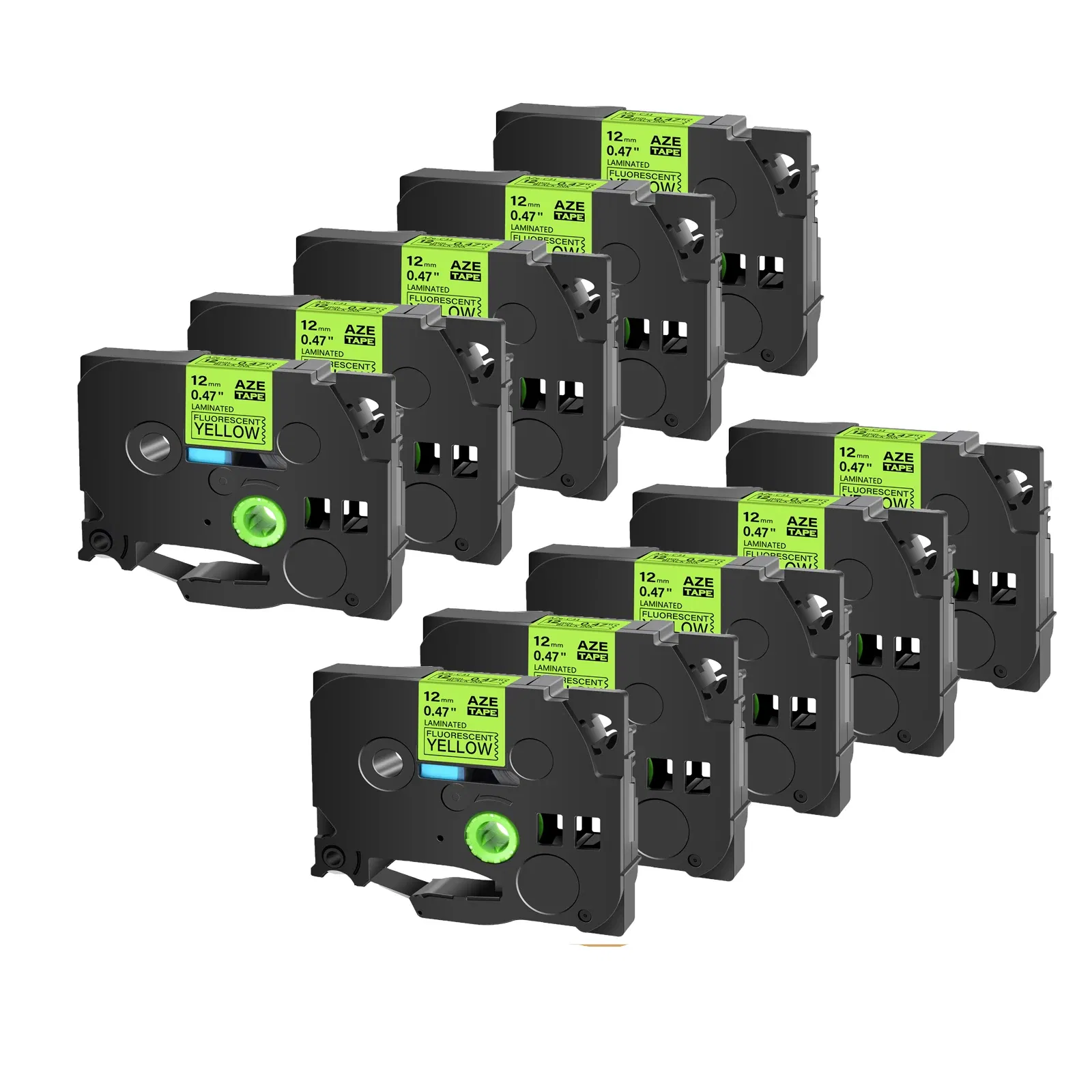 Color: Chocolate, Width: 12mm - Greencycle 10PK TZe 231 Label cassettes Compatible for Brother Ptouch Printer Black on white Label tape 6mm 9mm 12mm 18mm 24mm