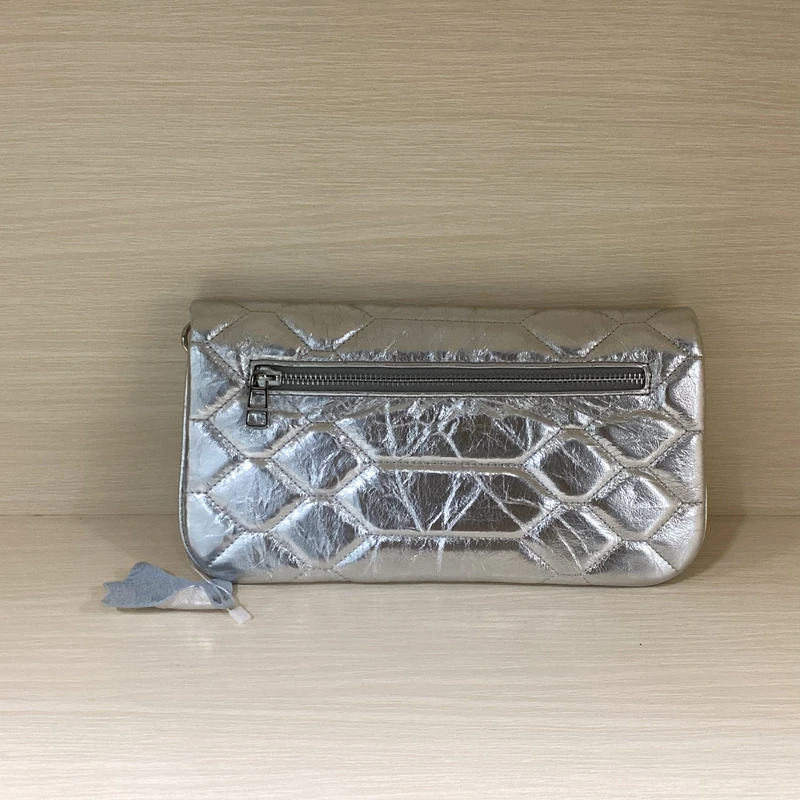 Color: Silver, Size: S, Ships From: CHINA - Women's Handbag Casual Simple and Fashionable Baidu Women's Genuine Leather Shoulder Crossbody Bag Mobile report