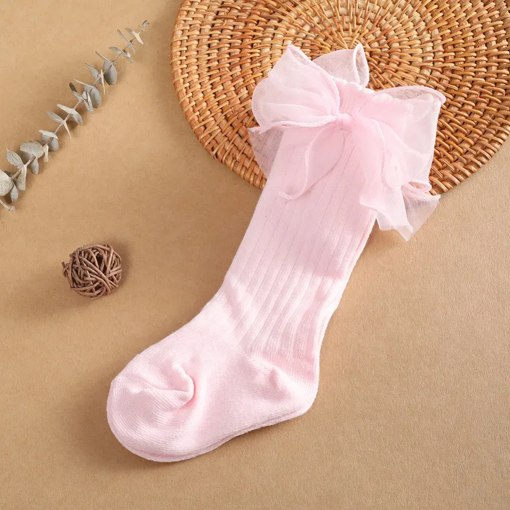 Color: SKY BLUE, Kid Size: 3M, Ships From: CHINA - Jlong Toddler Cotton Solid Color Crew Socks Baby Girls Bow Tie Socks Kids Girls Cute Princess Socks 0-3 Years