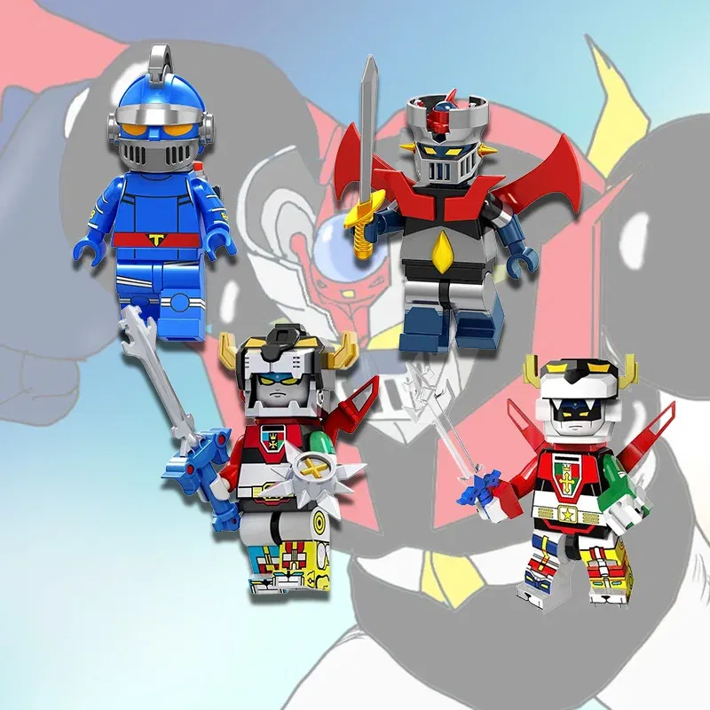 Color: Silver - Mazinger Z Beast King Animation Comics Peripheral Toys Action Figure Small Doll Anime Collection Model Cool Gifts Assembling toy