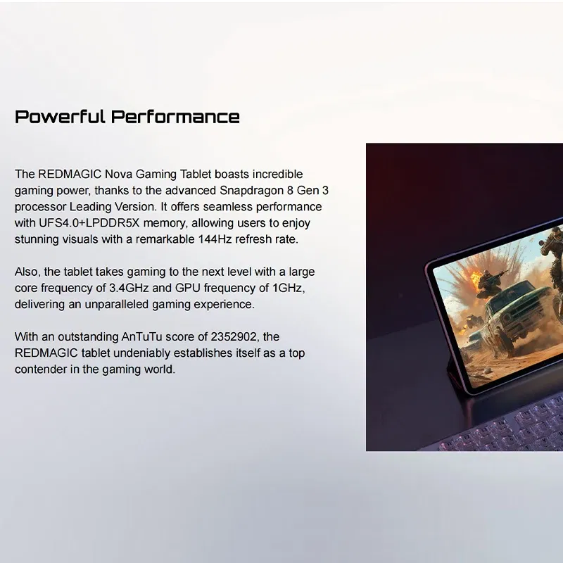 Memory Size: 256MB, Color: black, Ships From: CHINA - Top Version Redmagic Nova Gaming Tablet 10.9" Snapdragon 8 Gen 3 Leading Version 10100mAh 50MP Don't include the Charger