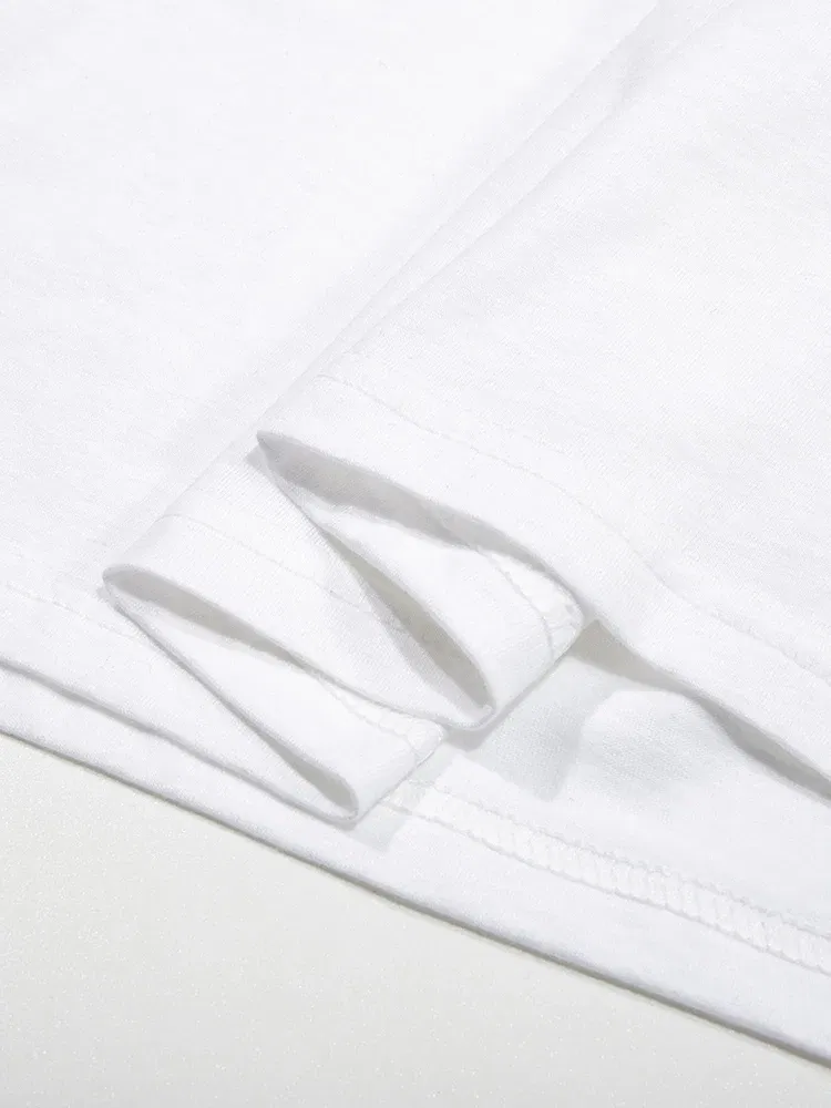 Color: Gold, Size: XXXL - Summer Lemon Cherries Prints T-Shirts Cotton Women's Tops Oversize O-Neck Soft Short Sleeve tees Street Casual Womans Clothes