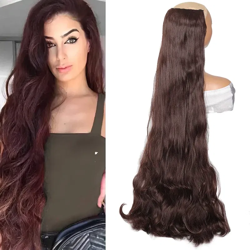 Color: green, Ships From: CHINA, Stretched Length: 38inches - 40 inch ultra long wavy hair clip hair extensions synthetic wigs women's wigs suitable for parties cosplay and various occasions