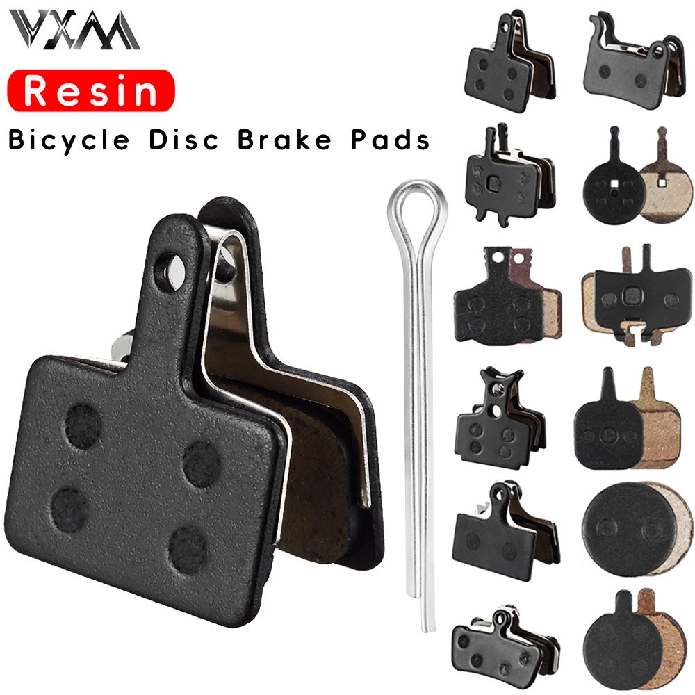 Color: Green - VXM MTB Bike Cycling Hydraulic Disc Brake Pads Resin semi-metallic for SHIMANO AVID HAYES Magura Formula M8020 DB Bicycle Parts