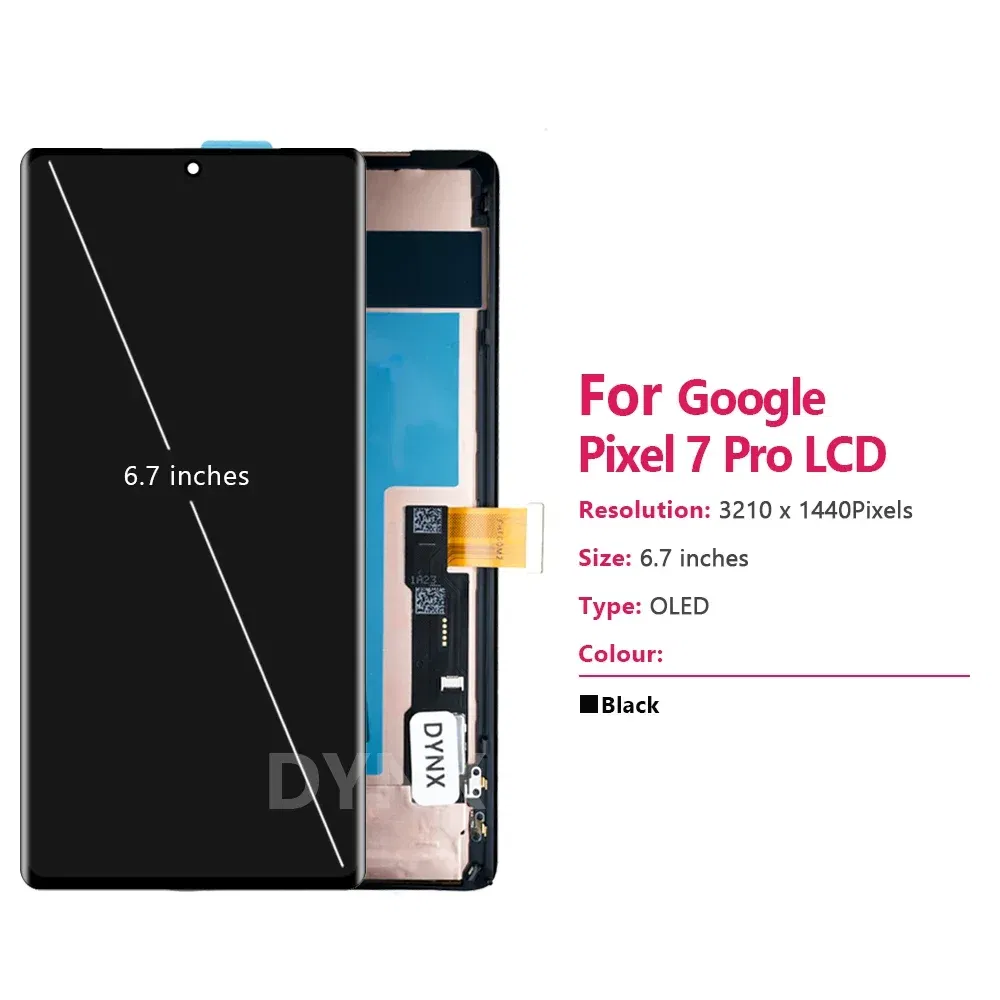 To 6.7''Super AMOLED For Google Pixel 7 Pro Lcd Display Digital Touch Screen Replacement For Google Pixel7 Pro GP4BC GE2AE