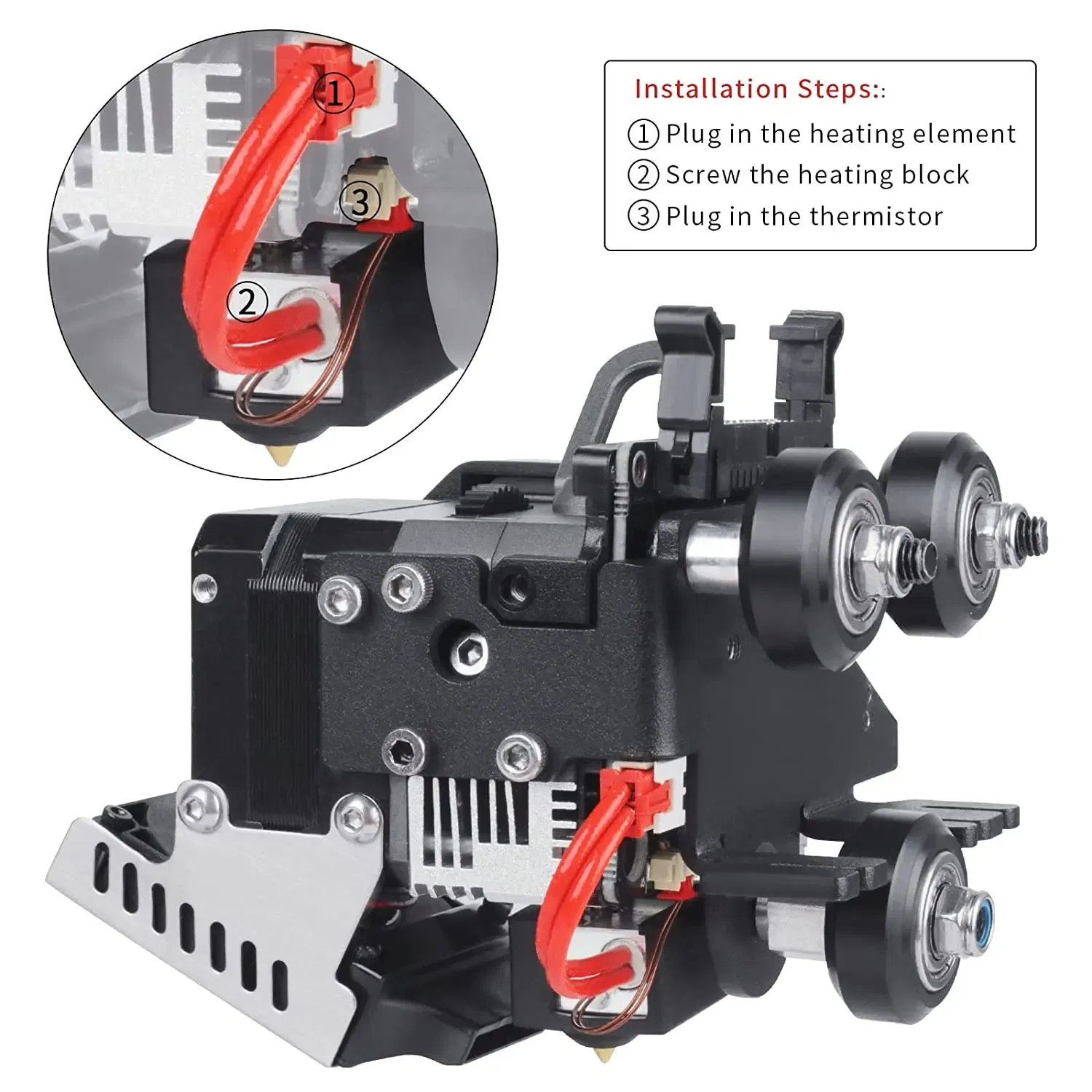 Color: Red - High Temperature Printing Sprite Extruder Hotend For Ender 3 S1 Pro CR 10 Smart Pro Sermoon V1 & V1 Pro