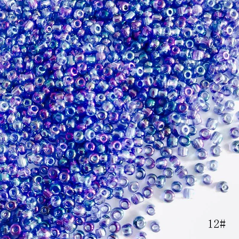 Color: Silver, Item Diameter: 3mm - 2mm 3mm 4mm Glass Seed Loose Beads Small Charms DIY Craft Bracelet Beads for Jewelry Making Supplies Necklace Accessories