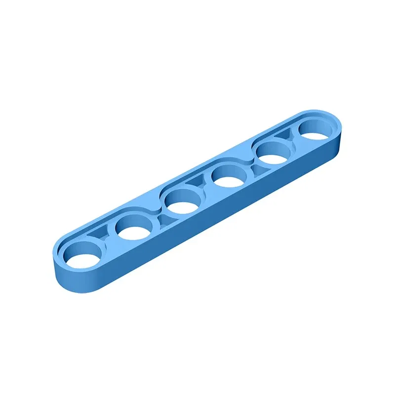 Color: Clear - Gobricks GDS-694 Technical, Liftarm Thin 1 x 6 compatible with lego 32063 pieces of children's DIY Building Blocks Technical