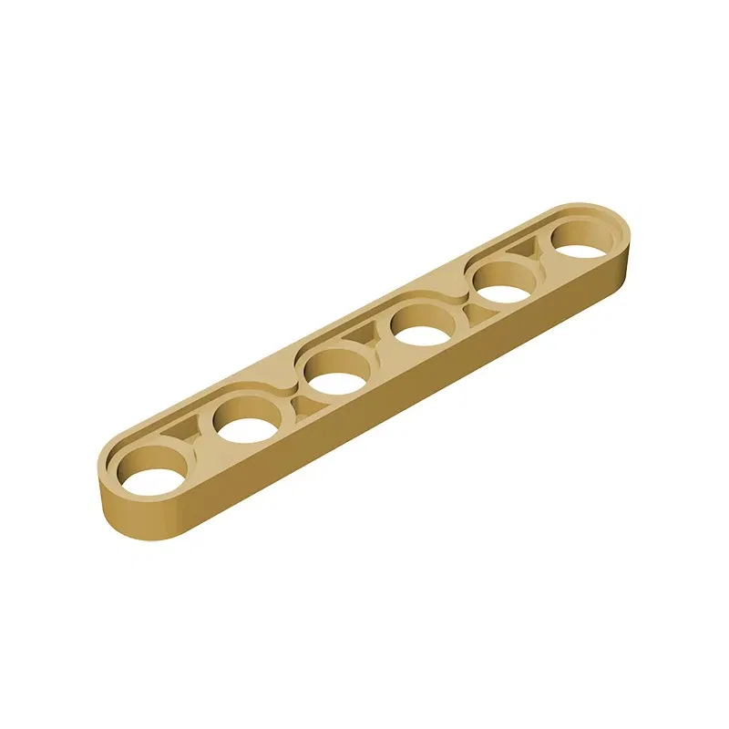 Color: Clear - Gobricks GDS-694 Technical, Liftarm Thin 1 x 6 compatible with lego 32063 pieces of children's DIY Building Blocks Technical