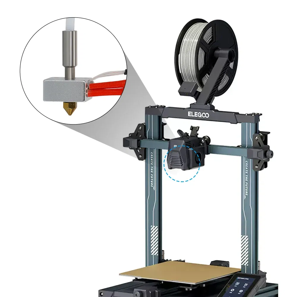 Color: green - 24V 40W Hotend Kit For Elegoo Neptune 3 Pro/Plus/Max Bimetal Heatbreak 3D Printer Part Print Head For Neptune 3 Pro 3 Plus 3 Max