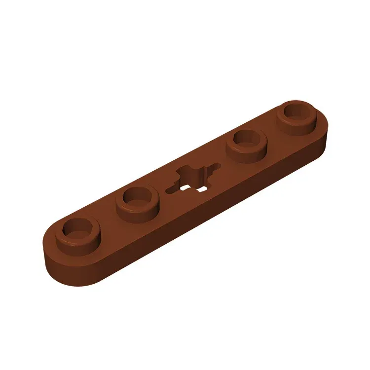 Color: Pink - Gobricks GDS-900 Plate 2 x 4 Technical, Plate 1 x 5 with Smooth Ends, 4 Studs and Center Axle Hole compatible with lego 32124