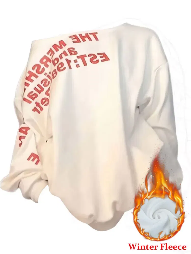 Color: black, Size: L - Y2k Sexy Oversize T shirt Women Streetwear Print Long sleeve Basic Top Lady Fall Winter Korean Fashion Oversized Tees Shirt