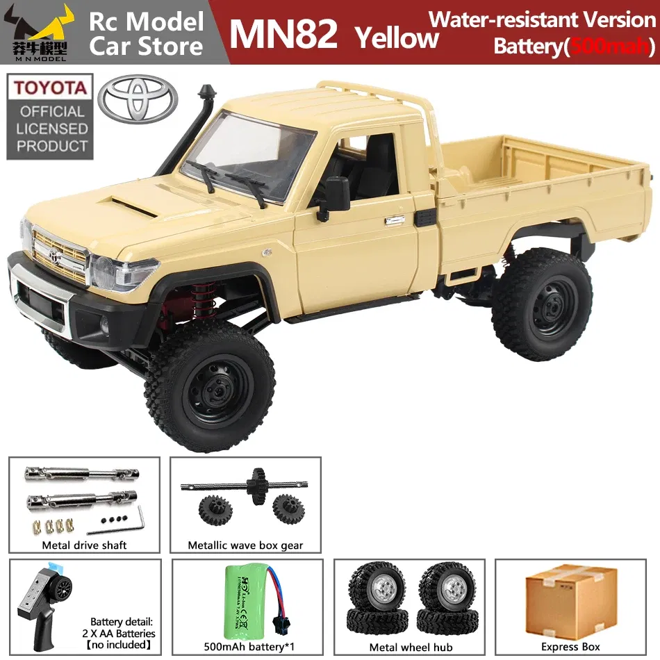 Color: Chocolate - MN MODEL 1/12 4X4 Remote Control Diving Off-road Car Retro LC79 Truck Climbing All Terrain Vehicle Rock Crawler Toy for Adult