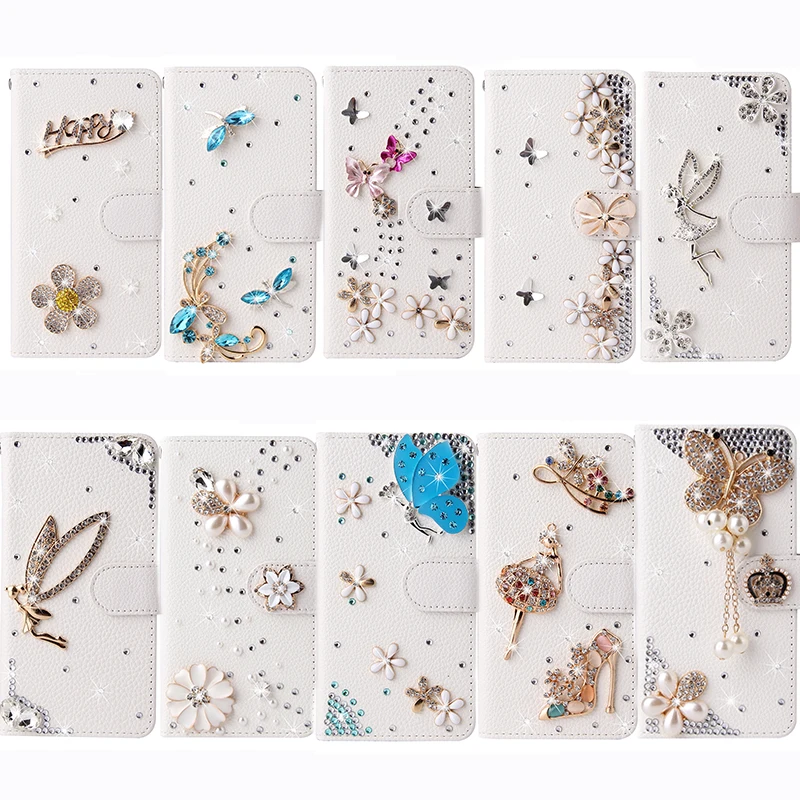 Color: Fluorescent Green, Material: Nylon - Flip Glitter Case For Samsung Galaxy S25 Ultra S24 FE S23 S22 S21 S20 Plus A35 A55 A16 A14 A15 A34 A54 Leather Cover Case