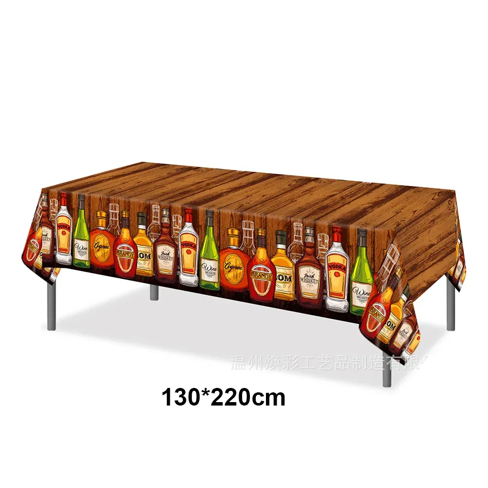 Color: DEEP BLUE - Whiskey Party Decorations Aged to Perfection Birthday Party Supplies Whiskey Birthday Banner Garland Whiskey Cake Topper