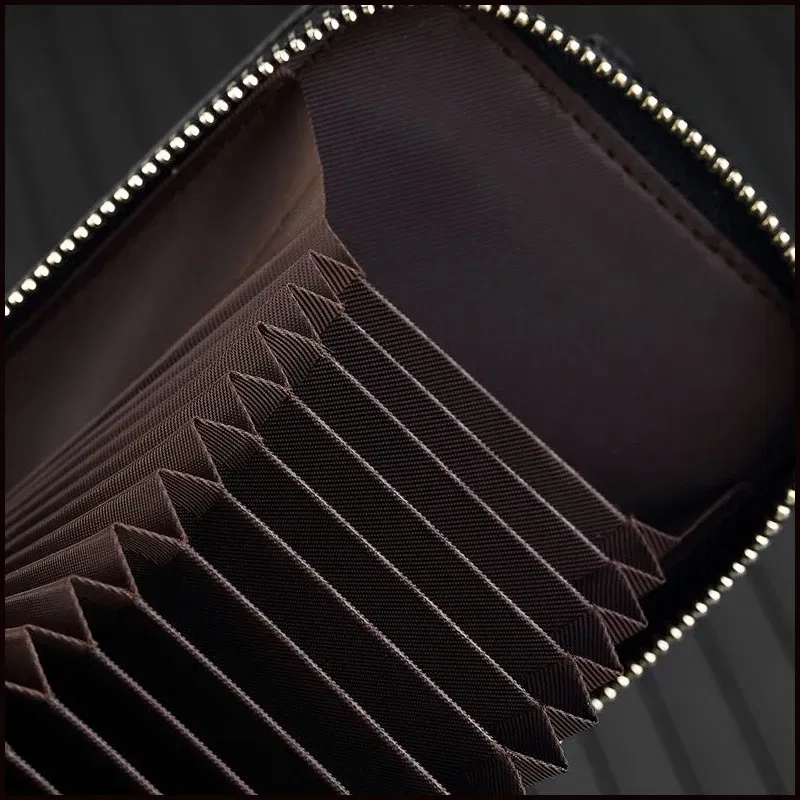 Color: black, Ships From: CHINA - Genuine Leather Driver's License ID Card Holder Wallet Male and Female Credit Card Bag Large Capacity Card Case ID Bag