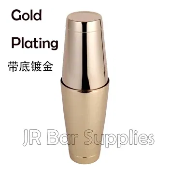 Color: black - Stainless Steel Boston Shaker Bar Shaker with different Surface Finish -2 Piece Cocktail Shaker, 15-Ounce and 25-Ounce