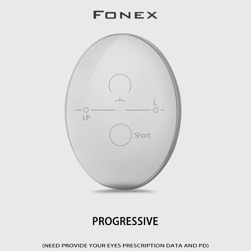 Lens Index: 1.67 - Customized 1.56 1.61 1.67 (ADD+0.75~+3.00) Progressive Multifocal Lenses Optical Hyperopia Resistance Short Middle Far Lens