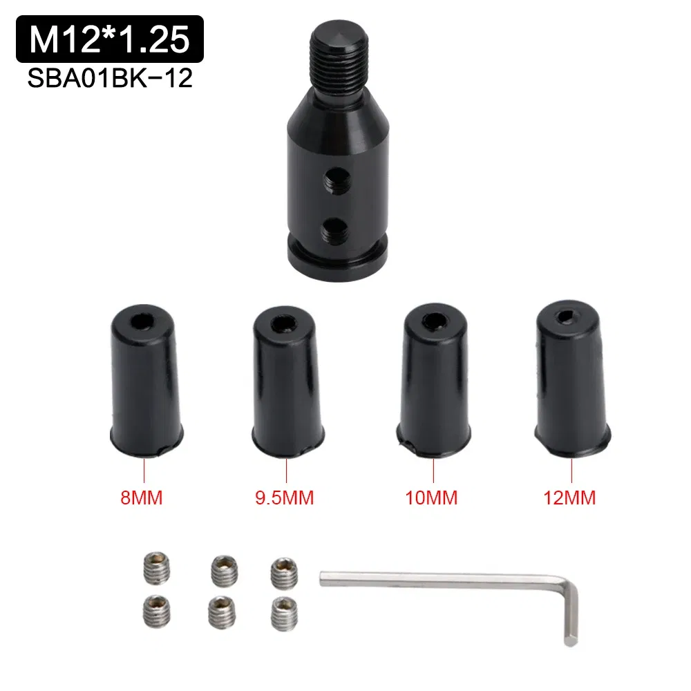 Color Name: Silver - M12x1.25mm /M10x1.5mm Universal Aluminum Gear Shift Knob Shifter Adapter For Non Threaded Shifters For BMW Mini 4 Colors