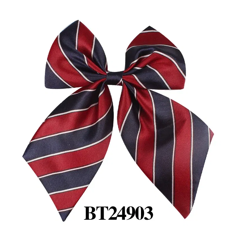 Color: green - Striped Ladies Bowtie Classic Shirts Bow Tie For Women Business Wedding Bowknot Plaid Bow Ties Butterfly Girls Suits Bowties