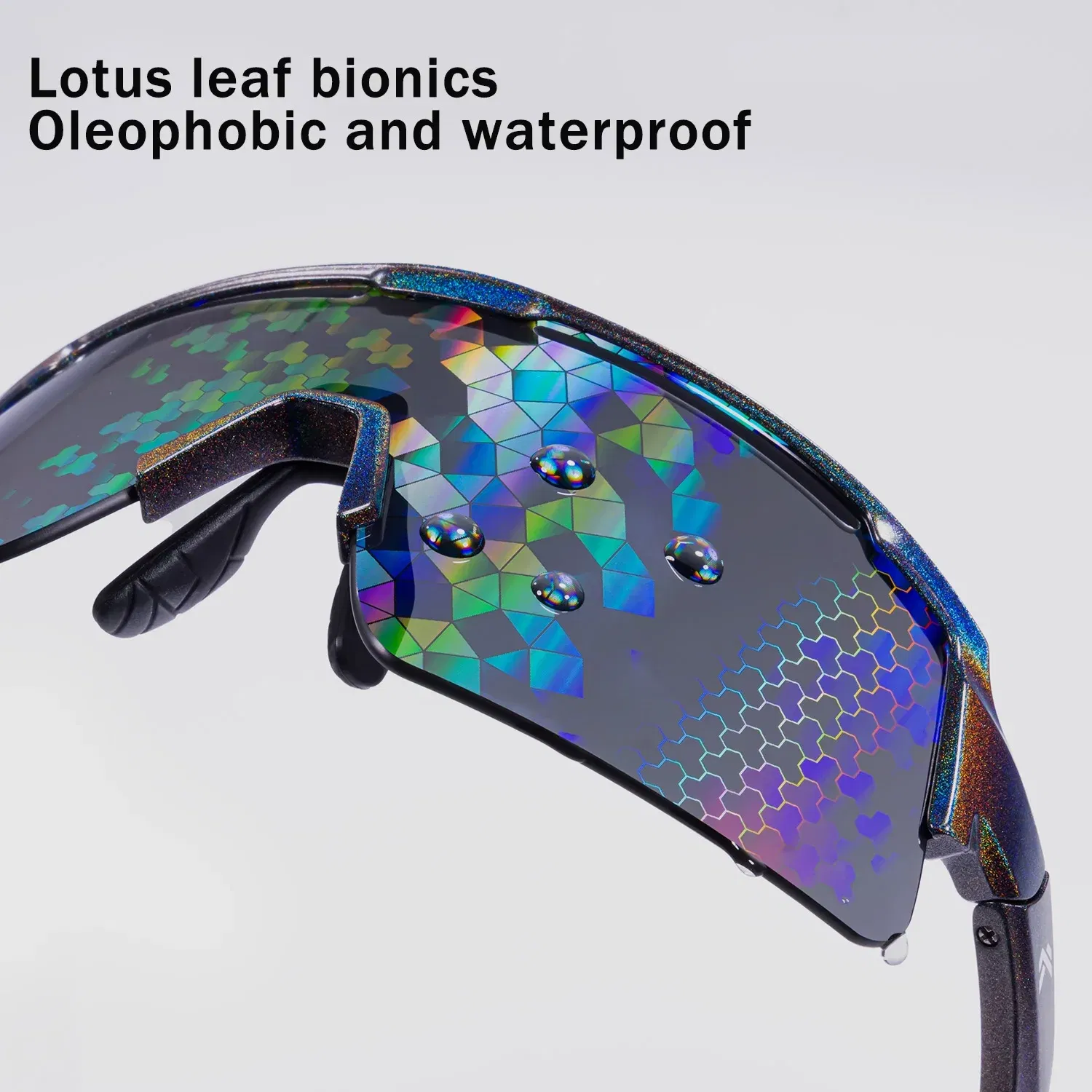 Color Name: Blue - KAPVOE New Technology Nano Lenses Cycling Glasses Bike UV400 Eyewear Outdoor Sports Sunglasses Men Women Road Bicycle Goggles