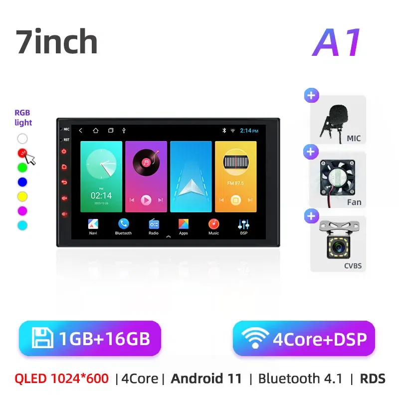 Color: MULTI, Ships From: CHINA - Car radio with GPS Multimedia player with Android 12 7/9/10''2 Din Universal Stereo Carplay AUTO for Volkswagen, Nissan, Hyundai