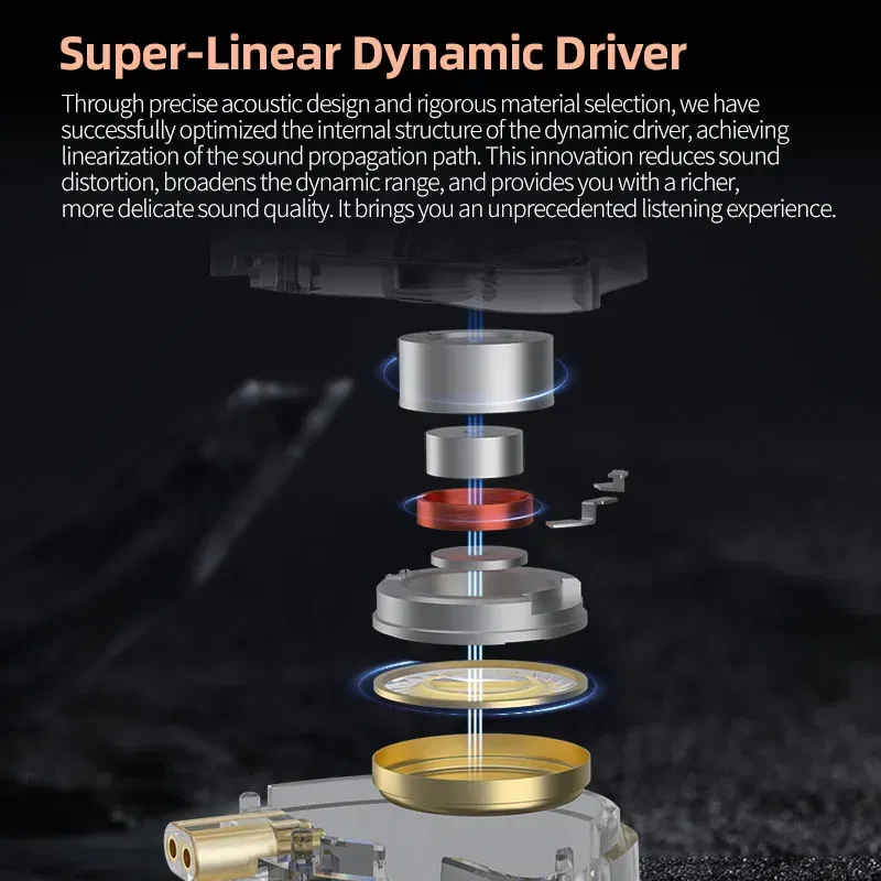 Color: Red - KZ EDX PRO X Dynamic Drive Headphones HIFI Heavy Bass Earbuds Sports Metal Headphones Detachable Headphones 2PIN