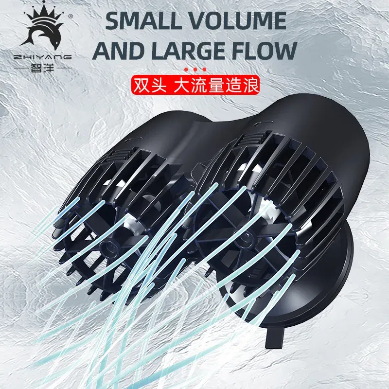 Color: Black, Power: 2W - Wavemaker Wave Maker Water Pump for Aquarium Fish Tank Submersible Aerobic Pump Water Circulation Pump Flow Surf Pump 220-240V