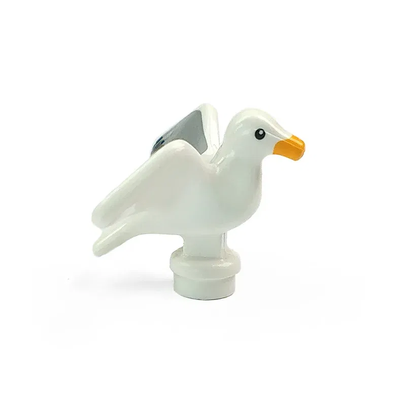 Color: Trans-black - MOC City Animal Building Block Figures Hare Dairy Cow Squirrel Dolphin Pug DIY Farm Street View Accessories Bricks Toys Gifts