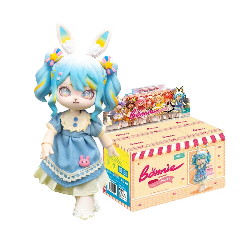 Color: Orange - Bonnie Blind Box Toys Cute 1/12 Bjd Obtisu11 Jointed Doll Mystery Surprise Box Action Figure Kawaii Dolls Girls Christmas Gift