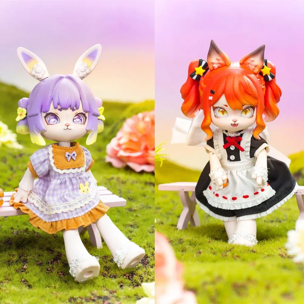 Color: Orange - Bonnie Blind Box Toys Cute 1/12 Bjd Obtisu11 Jointed Doll Mystery Surprise Box Action Figure Kawaii Dolls Girls Christmas Gift