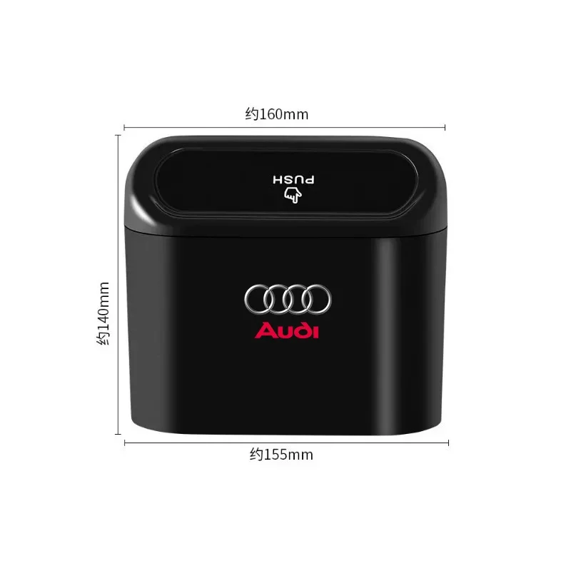Portable car trash can, hanging car trash bin  For Audi A4 A3 A5 A6 A7 A8 Q3 Q5 Q7 Q8 B5 B6 B7 B8 B9 Q7 8P 8V 8L