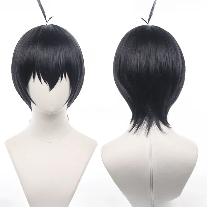 Color: WHITE - Anime Isagi Yoichi Cosplay Wig Short Black/Blue Cosplay Wigs Heat Resistant Yoichi Isagi Wigs Halloween Party Synthetic Wigs