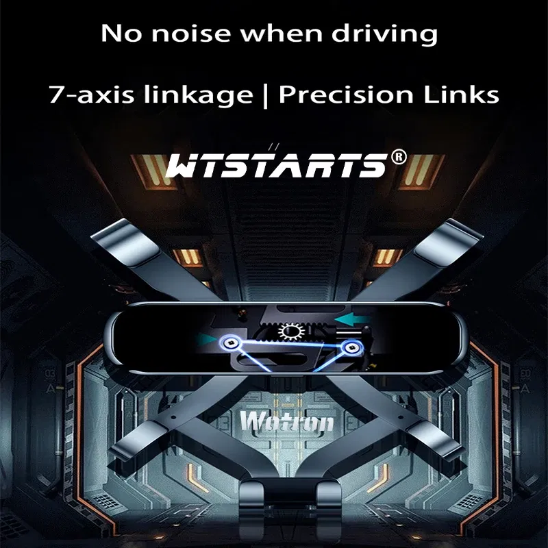 Color Name: Blue - For Mazda 3 2006-2012 Adjustable Car Phone Holder Mobile Mount Gravity GPS Rotatable Navigation  Bracket Car  Accessories