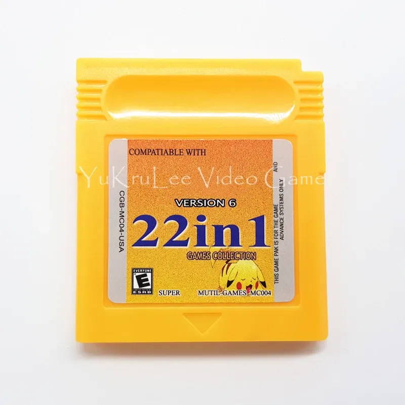 Color: five - 16 Bit GBC Game Cartridge Video Game Console Card 108-in-1 61-in-1 22-in-1 20-in-1 18-in-1 All-in-One Combo For GBC/GBA/SP