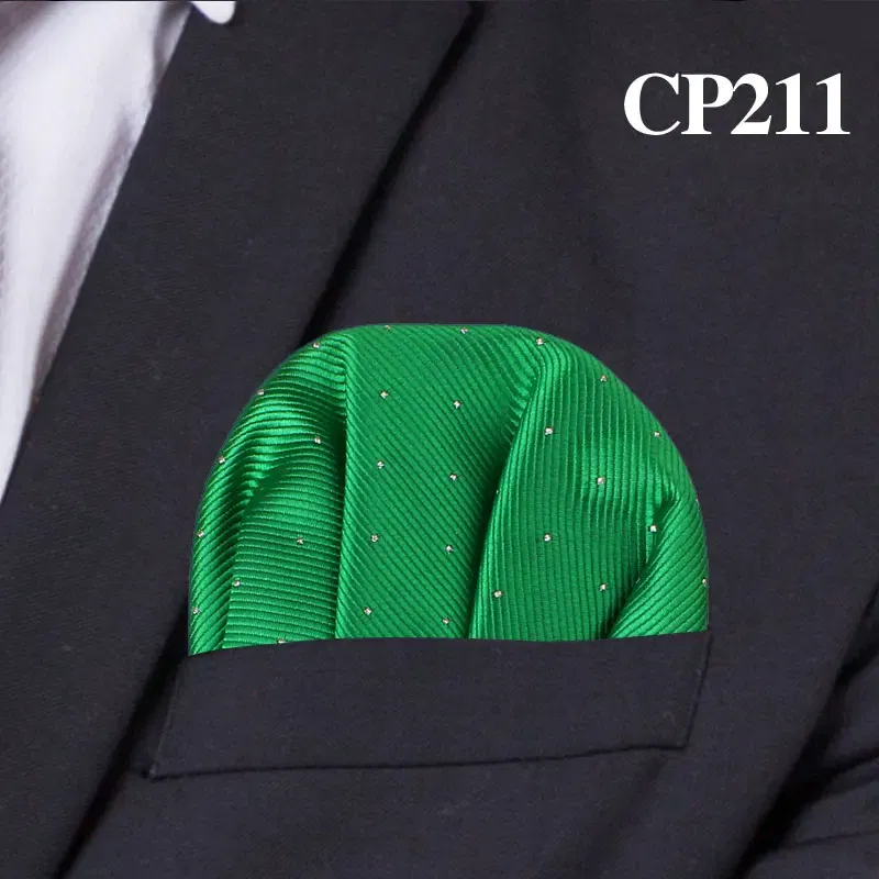 Color: Lavender - Fashion Dots Suits Pocket Square For Men Business Chest Towel Hanky Gentlemen Hankies Classic Suit Napkin Mens Handkerchief